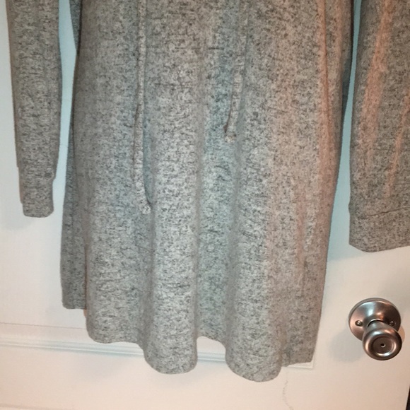 Super soft gray tunic hoodie - Picture 4 of 5